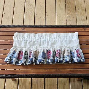 Vintage Set of Birdhouse Valance Curtains